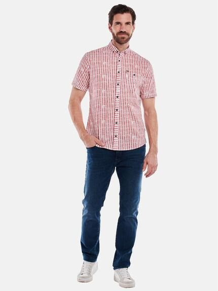 engbers Herren Kurzarm-Hemd gemustert Rot 35139 engbers Herren Kurzarm-Hemd gemustert Rot 35139