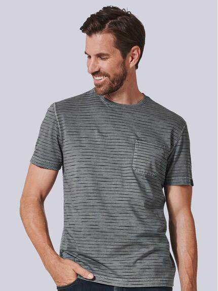 engbers Herren T-Shirt gestreift Grau 35242 engbers Herren T-Shirt gestreift Grau 35242