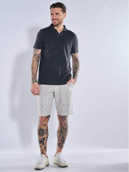 emilio adani Herren Polo-Shirt meliert Grau 38935 emilio adani Herren Polo-Shirt meliert Grau 38935