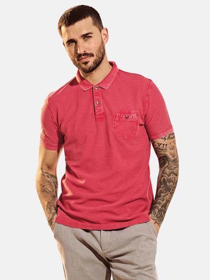 emilio adani Poloshirt strukturiert Magenta