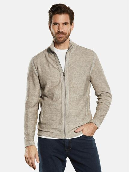 engbers Strickjacke strukturiert Braunbeige