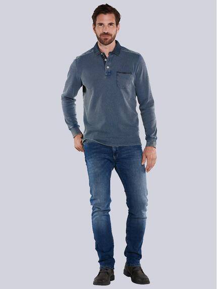 engbers Herren Polo-Shirt uni Blau 35677 engbers Herren Polo-Shirt uni Blau 35677