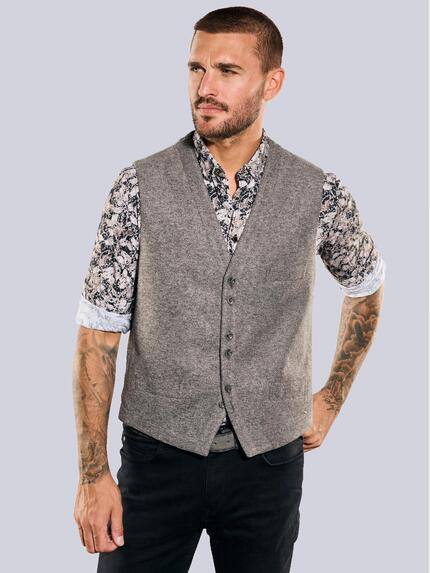 emilio adani Sakko-Weste slim fit Dunkelbraun
