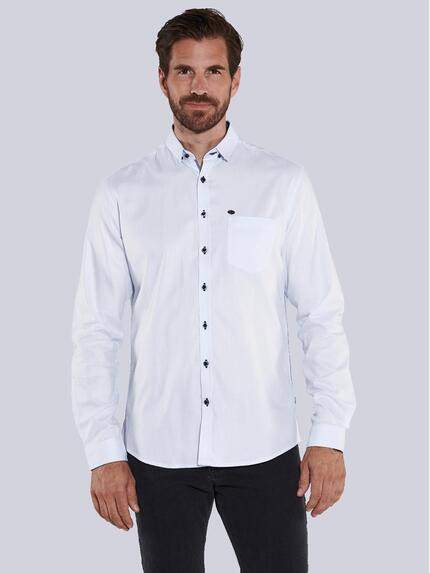 engbers Hemd uni Hellblau