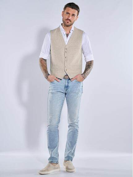 emilio adani Herren Sakko-Weste slim fit Beige 38424 emilio adani Herren Sakko-Weste slim fit Beige 38424