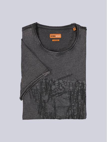emilio adani Herren T-Shirt uni Schwarz 39308 emilio adani Herren T-Shirt uni Schwarz 39308