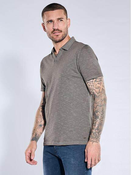 emilio adani Herren Poloshirt Dunkelbraun 40791