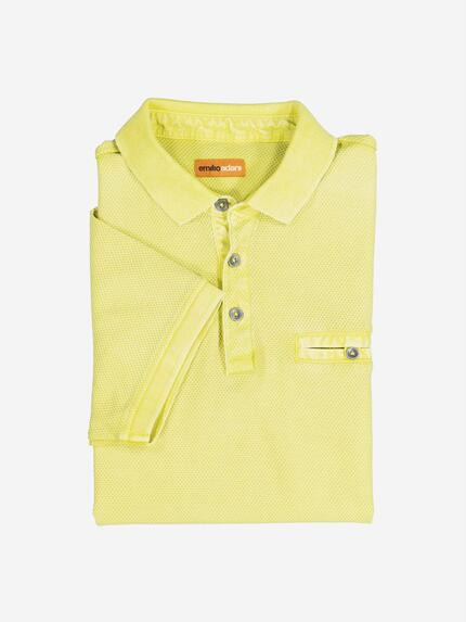 emilio adani Polo-Shirt strukturiert Gelb