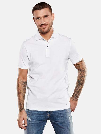 emilio adani Polo-Shirt slim fit Reinweiss