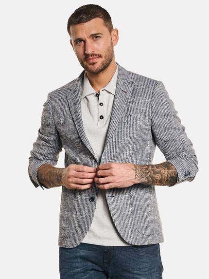 emilio adani Sakko im Streifendesign Himmelblau