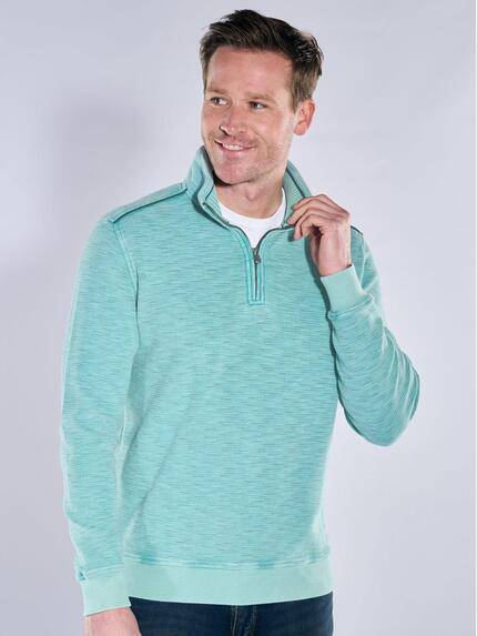 engbers Herren Sweatshirt Stehbund Tuerkis 39943