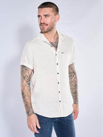 emilio adani Herren Hemd uni Beige 40675