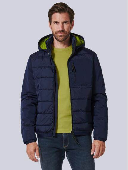 engbers Steppjacke mit abnehmbarer Kapuze Indigoblau