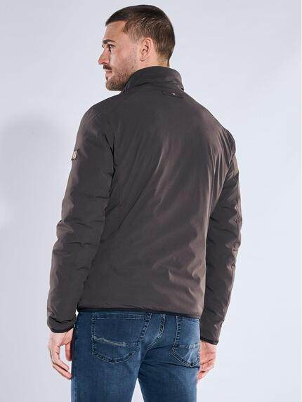 emilio adani Herren Wende-Steppjacke Schwarzbraun 40011