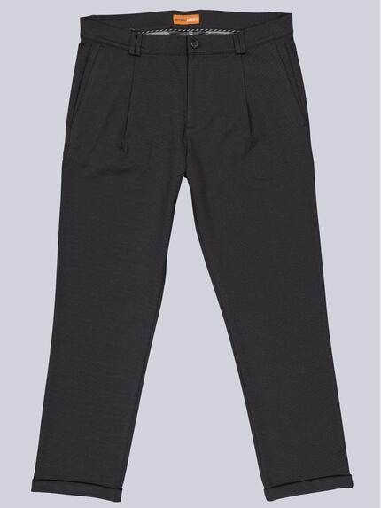 emilio adani Herren Chino regular Schwarz 39881