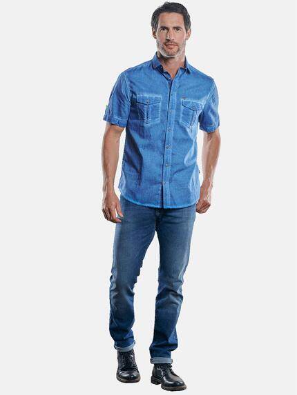 engbers Herren Hemd mit Waschungen Tuerkis 29940 engbers Herren Hemd mit Waschungen Tuerkis 29940