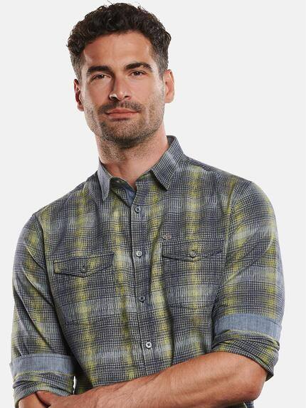 engbers Herren Langarm-Hemd kariert Limonengelb 32267 engbers Herren Langarm-Hemd kariert Limonengelb 32267