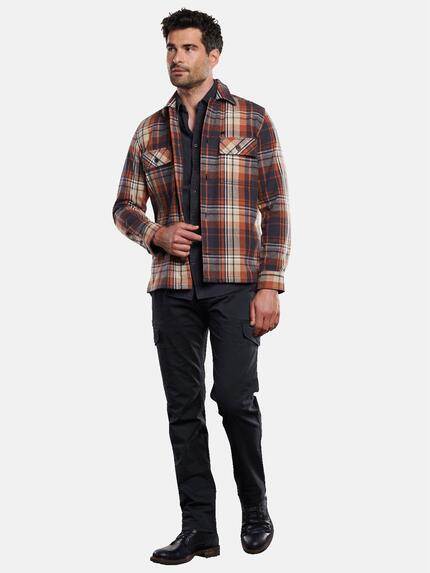 engbers Herren Langarm-Hemd kariert Rostorange 31974 engbers Herren Langarm-Hemd kariert Rostorange 31974