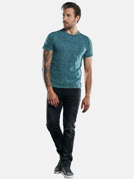 emilio adani Herren Außergewöhnlich gefärbtes Rundhals T-Shirt Türkis 30189 emilio adani Herren Außergewöhnlich gefärbtes Rundhals T-Shirt Türkis 30189