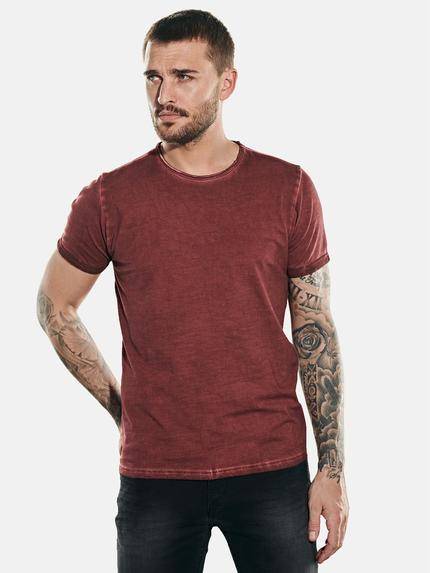 emilio adani T-Shirt rundhals Dunkelrot