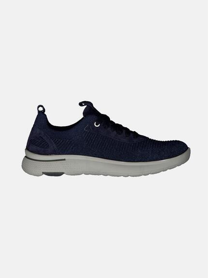 engbers Sneaker aus Materialmix Saphirblau