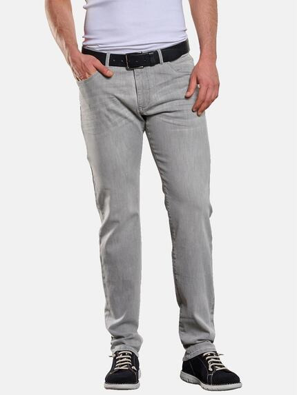 engbers Jeans 5-Pocket Super-Stretch Silbergrau