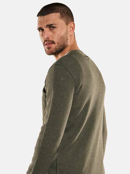 emilio adani Herren Pullover strukturiert Grün 33264 emilio adani Herren Pullover strukturiert Grün 33264