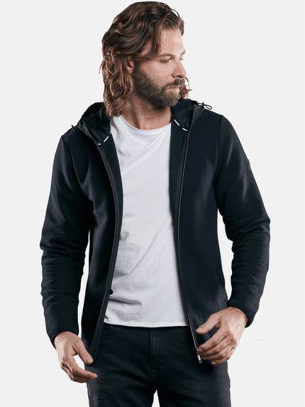 emilio adani sportive Sweatjacke in enger Passform Schwarz