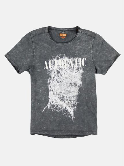 emilio adani T-Shirt "My Favorite" Stahlgrau