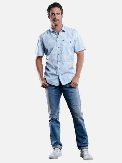 engbers Herren Hemd kurzarm Hellblau 29125