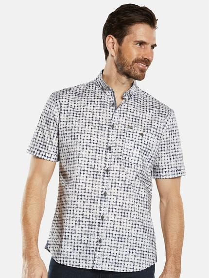 engbers Herren Kurzarm-Hemd gemustert Blau 34762 engbers Herren Kurzarm-Hemd gemustert Blau 34762