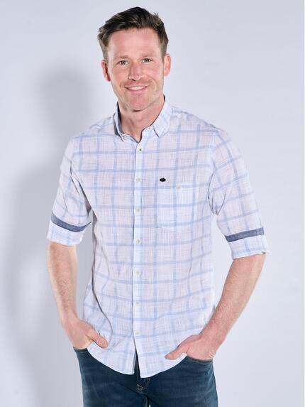 engbers Herren Langarm-Hemd kariert Naturweiss 38890 engbers Herren Langarm-Hemd kariert Naturweiss 38890