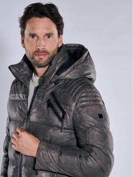 engbers Herren Lederjacke regular Grau 37452 engbers Herren Lederjacke regular Grau 37452