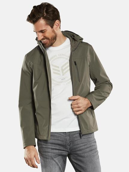 ENGBERS GERMANY Funktionsjacke mit abnehmbarer Kapuze Blassgruen