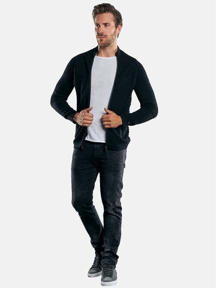 emilio adani Herren Sportiver Strickcardigan Schwarz 30420 emilio adani Herren Sportiver Strickcardigan Schwarz 30420