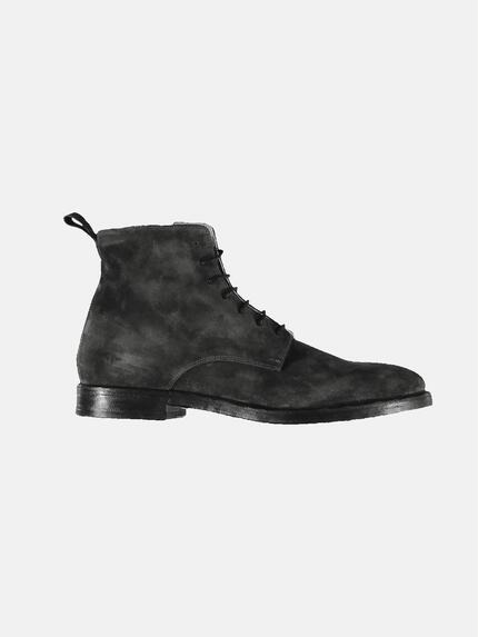 emilio adani Boots aus Veloursleder Anthrazit