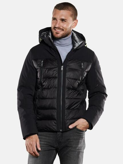 emilio adani Jacke mit abnehmbarer Kapuze Schwarz
