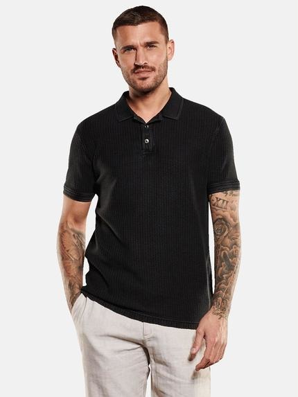 emilio adani Polo-Shirt aus Baumwolle Schwarz