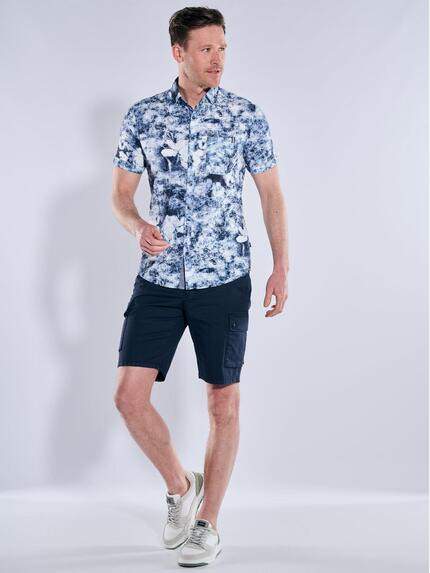 engbers Herren Kurzarm-Hemd gemustert Marineblau 39029 engbers Herren Kurzarm-Hemd gemustert Marineblau 39029