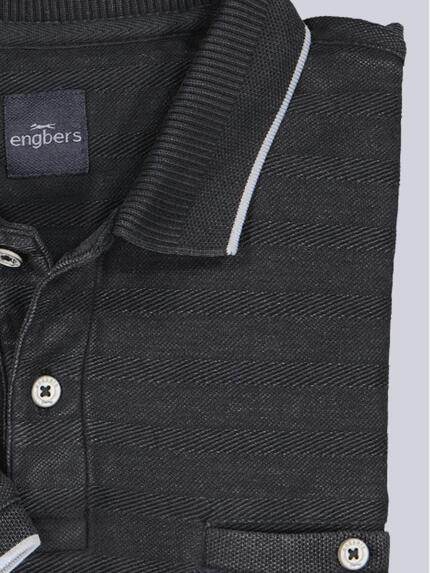 engbers Herren Polo-Shirt gestreift Anthrazit 38919 engbers Herren Polo-Shirt gestreift Anthrazit 38919