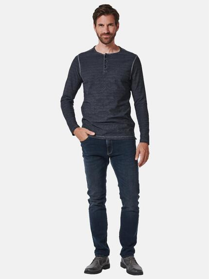 engbers Herren Langarm-Shirt uni Blau 35313 engbers Herren Langarm-Shirt uni Blau 35313