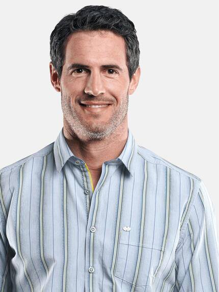 engbers Herren Sommerliches Streifenhemd Saphirblau 29478 engbers Herren Sommerliches Streifenhemd Saphirblau 29478