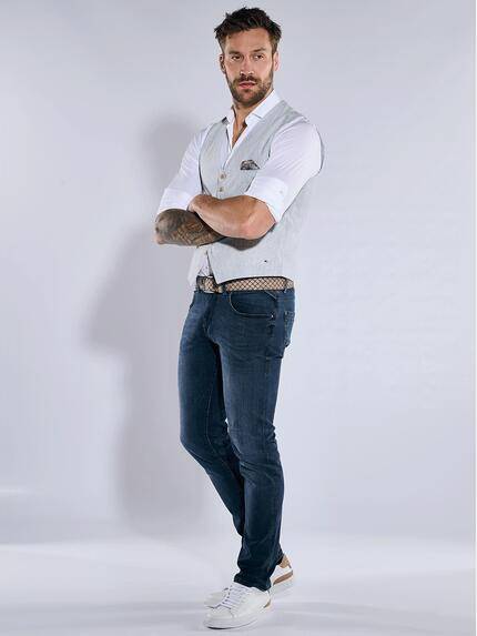 emilio adani Herren Sakko-Weste slim fit Blau 36525 emilio adani Herren Sakko-Weste slim fit Blau 36525