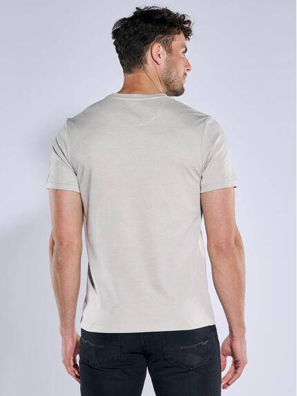 emilio adani Herren T-Shirt uni Beige 39166 emilio adani Herren T-Shirt uni Beige 39166