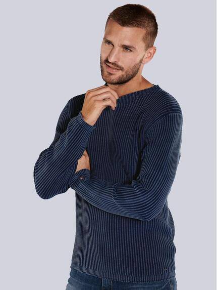 emilio adani Herren Pullover strukturiert Blau 36069 emilio adani Herren Pullover strukturiert Blau 36069
