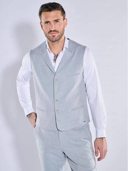 emilio adani Sakko-Weste slim fit Hellblau