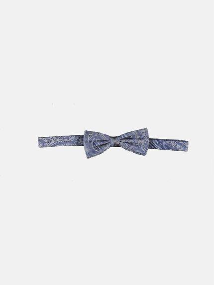 emilio adani Modische Fliege mit Paisley-Muster Silbergrau