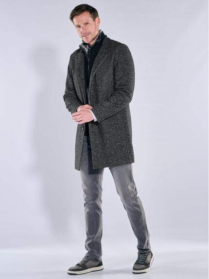 engbers Herren Mantel mit heraustrennbarem Inlet Anthrazit 39405