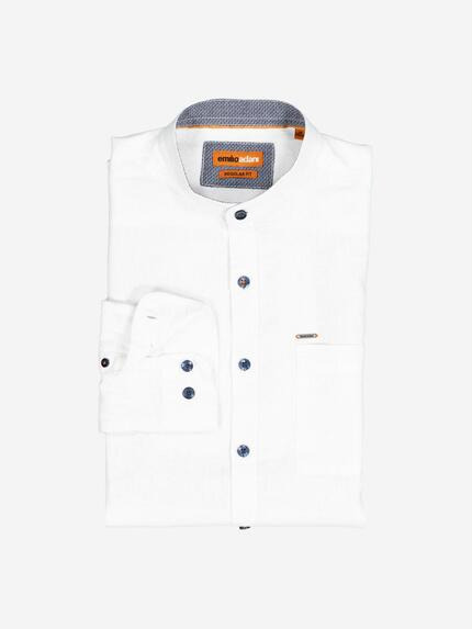 emilio adani Herren Langarm-Hemd uni Weiß 37139 emilio adani Herren Langarm-Hemd uni Weiß 37139