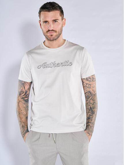 emilio adani T-Shirt aus Pima-Baumwolle Beige